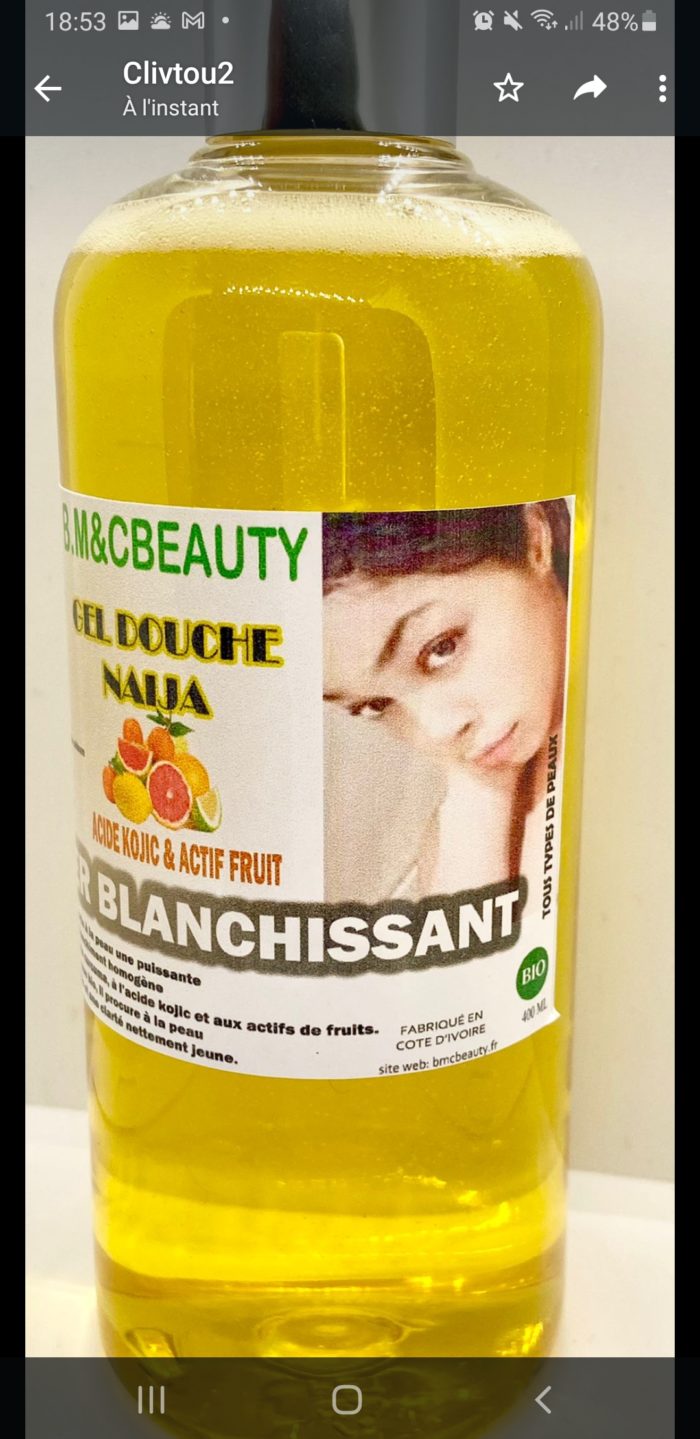 GEL DOUCHE NAÏJA SUPER BLANCHISSANT VISAGE ET CORPS – Image 2